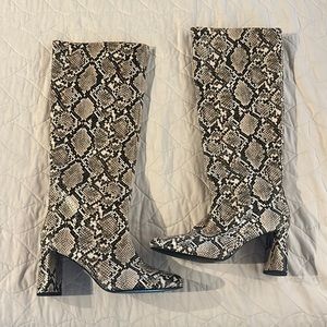 Zara faux snake boots